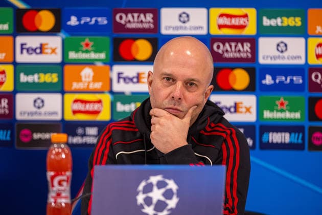 Football - UEFA Champions League - League Phase - Liverpool FC v QarabaÄü FK - MD-1 LIVERPOOL, ENGLAND - Tuesday, January 27, 2026: Liverpool s head coach Arne Slot during a press conference, PK, Pressekonferenz at Anfield ahead of the UEFA Champions League game between Liverpool FC and QarabaÄü FK. (Photo by David Rawcliffe Propaganda) LIVERPOOL Anfield MERSEYSIDE ENGLAND  Copyright: xDavidxRawcliffex P2026-01-27-Liverpool_ Qarabag_MD-1-44