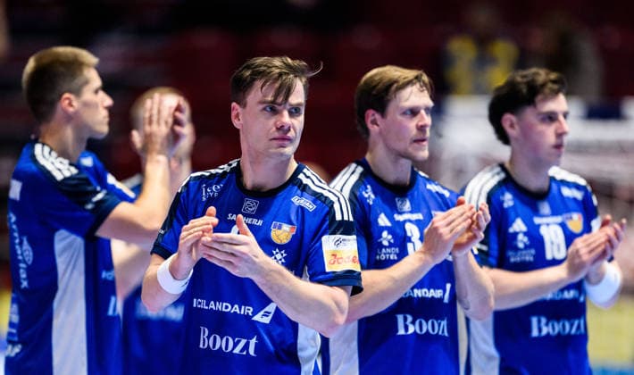 260127 Odinn Thor Rikhardsson of Iceland looks dejected after the EHF European Handball Championship main round match between Switzerland and Iceland on January 27, 2026 in Malmö Photo Petter Arvidson BILDBYRAN kod PA PA1140 handball handball handball handballs em 2026 schweiz island ehf european handball championship switzerland iceland bbeng depp  Copyright: PETTERxARVIDSON BB260127PA060