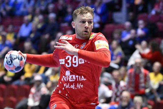 MALMÖ, SVERIGE 20260127 Croatia s David Mandic in action during the 2026 EHF European Men s Handball Championship the EHF Euro 2026 main round match between Slovenia and Croatia at Malmö Arena, in Malmö, Sweden, on January 27, 2026 MALMÖ SVERIGE x50090x  Copyright: xJohanxNilsson TTx EHF EURO 2026 SLOVENIA-CROATIA