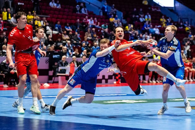 Switzerland v Iceland, EHF EURO 2026, Malmo, Sweden Malmo, Sweden. 27th of January, 2026. Michael Kusio (13) of Switzerland seen during the mens EHF Euro 2026 match between Switzerland and Iceland at Malmo Arena in Malmo. Sweden, Malmo, Malmö Arena  Copyright: xGonzalesxPhoto TobiasxJorgensenx