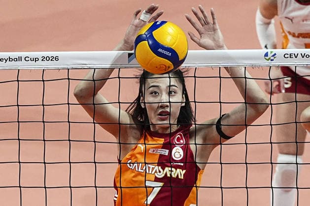 Galatasaray Daikin v Allianz MTV Stuttgart - Women s CEV Cup ISTANBUL, TURKIYE - JANUARY 27: Yuanyuan Wang (7) of Galatasaray Daikin in action during the Women s CEV Cup play-off round first match between Galatasaray Daikin and Allianz MTV Stuttgart at Burhan Felek Vestel Volleyball Hall in Istanbul, Turkiye on January 27, 2026. Agit Erdi Ulukaya Anadolu Istanbul Turkey. Editorial use only. Please get in touch for any other usage.  Copyright: x2026xAnadoluxAgitxErdixUlukayax