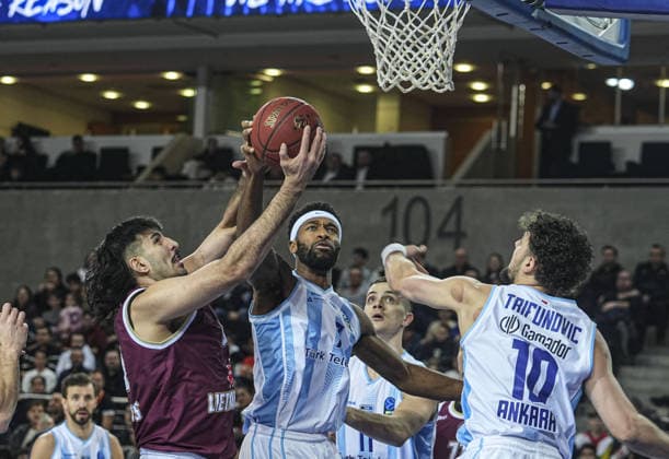 Turk Telekom v Lietkabelis - BKT European Cup ANKARA, TURKIYE - JANUARY 27: Uros Trifunovic (10) of Turk Telekom in action during BKT EuroCup Basketball Week 16 Group B match between Turk Telekom and Lietkabelis at Ankara Sports Hall in Ankara, Turkiye on January 27, 2026. Metin Aktas Anadolu Ankara Turkey. Editorial use only. Please get in touch for any other usage.  Copyright: x2026xAnadoluxMetinxAktasx