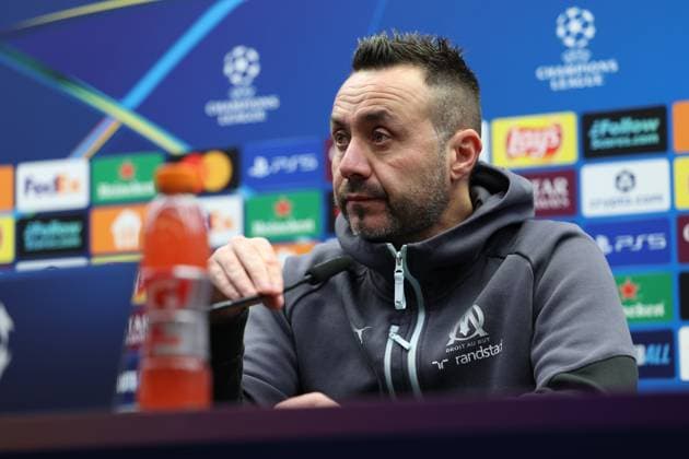 Football, CL, Olympique Marseille, Press conference