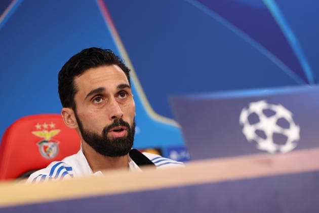 FBL UEFA Champions League 2025 26 press conference SL Benfica Real Madrid coach Alvaro Arbeloa Real Madrid during the press conference before the UEFA Champions League 2025 26 League Phase MD8 match between Sport Lisboa e Benfica and Real Madrid at Estadio da Luz on 27 January 2026 in Lisbon, Portugal Copyright: JoaquimxFerreira