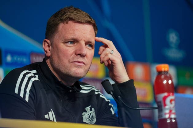 Newcastle United press conference, PK, Pressekonferenz AUXERRE, FRANCE - JANUARY 23: Eddie Howe, Head coach of Newcastle United FC during the Newcastle United FCpress conference at Parc des Princes in Paris France on January 27, 2026. Maxime Delacroix Anadolu Paris France. Editorial use only. Please get in touch for any other usage.  Copyright: x2026xAnadoluxMaximexDelacroixx