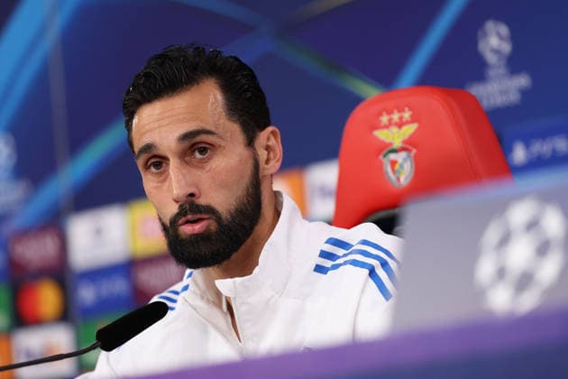 FBL UEFA Champions League 2025 26 press conference SL Benfica Real Madrid coach Alvaro Arbeloa Real Madrid laughs during the press conference before the UEFA Champions League 2025 26 League Phase MD8 match between Sport Lisboa e Benfica and Real Madrid at Estadio da Luz on 27 January 2026 in Lisbon, Portugal Copyright: JoaquimxFerreira