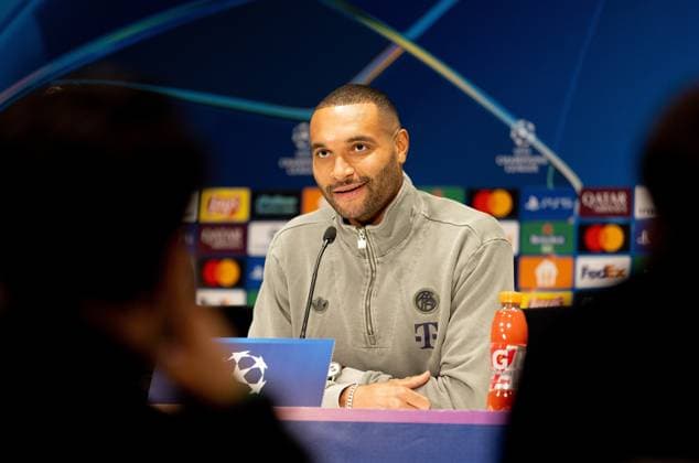 EINDHOVEN - Bayern Munich s Jonathan Tah during a press conference, PK, Pressekonferenz at the Philips Stadium on the day before the Champions League match against Bayern Munich. IRIS VAN DEN BROEK ANP xVIxANPxSportx xxANPxIVx 548797915 originalFilename: 548797915.jpg