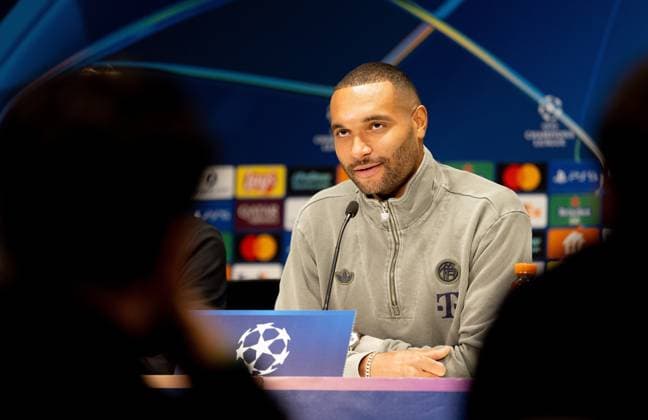 EINDHOVEN - Bayern Munich s Jonathan Tah during a press conference, PK, Pressekonferenz at the Philips Stadium on the day before the Champions League match against Bayern Munich. IRIS VAN DEN BROEK ANP xVIxANPxSportx xxANPxIVx 548797937 originalFilename: 548797937.jpg