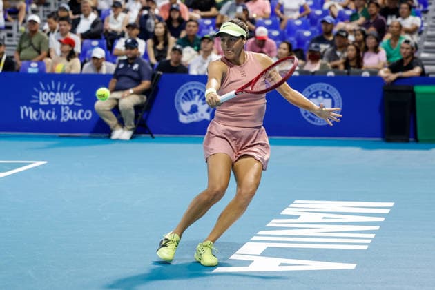 Philippine Women s Open - Day two Tatjana Maria of Germany in action against Leolia Jeanjean of France during day two of the Philippine Women s Open in Manila, Philippines on January 27, 2026. The Philippine Women s Open runs from January 26 to 31 2026. MANILA Philippines  Copyright: xMATRIXxIMAGESx xMARKxCRISTINOx