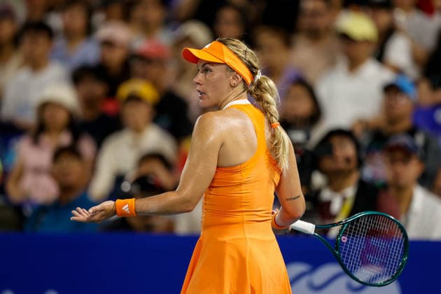 Philippine Women s Open - Day two Leolia Jeanjean of France reacts during her match against Tatjana Maria of Germany during day two of the Philippine Women s Open in Manila, Philippines on January 27, 2026. The Philippine Women s Open runs from January 26 to 31 2026. MANILA Philippines  Copyright: xMATRIXxIMAGESx xMARKxCRISTINOx