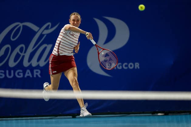 Philippine Women s Open - Day two Donna Vekic of Croatia in action against Kyoka Okamura of Japan during day two of the Philippine Women s Open in Manila, Philippines on January 27, 2026. The Philippine Women s Open runs from January 26 to 31 2026. MANILA Philippines  Copyright: xMATRIXxIMAGESx xMARKxCRISTINOx