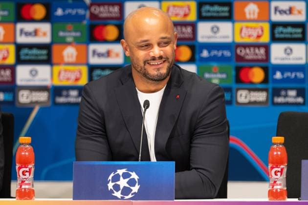 Head coach Vincent Kompany FC Bayern Muenchen at the press conference before the match PSV Eindhoven vs FC Bayern Muenchen, Soccer, Champions League, Matchday 8, 27 01 2026 Copyright: xkolbert-press MarkusxVerwimpx