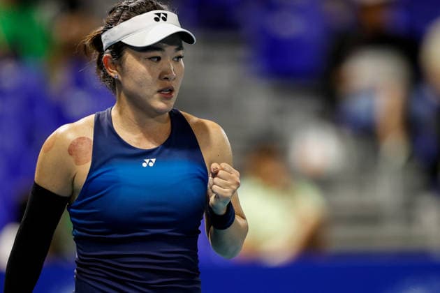 Philippine Women s Open - Day two Lin Zhu of China reacts during her match Lulu Sun of New Zealand during day two of the Philippine Women s Open in Manila, Philippines on January 27, 2026. The Philippine Women s Open runs from January 26 to 31 2026. MANILA Philippines  Copyright: xMATRIXxIMAGESx xMARKxCRISTINOx