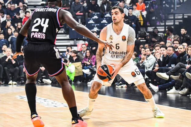 BASKET : Paris Basketball vs Real Madrid - Euroligue - JournÃ e 25 - 27 01 26 Alberto Abalde (Real Madrid) ParisFrance  Copyright: xBaptistexAutissierx