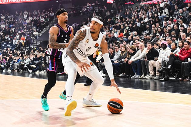 BASKET : Paris Basketball vs Real Madrid - Euroligue - JournÃ e 25 - 27 01 26 Chuma Okeke (Real Madrid) ParisFrance  Copyright: xBaptistexAutissierx