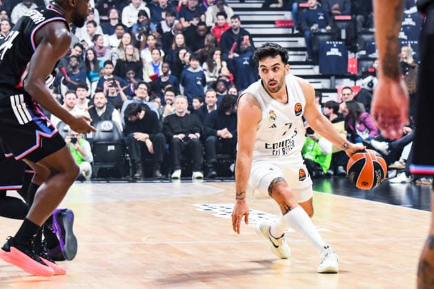 BASKET : Paris Basketball vs Real Madrid - Euroligue - JournÃ e 25 - 27 01 26 Facundo Campazzo (Real Madrid) ParisFrance  Copyright: xBaptistexAutissierx