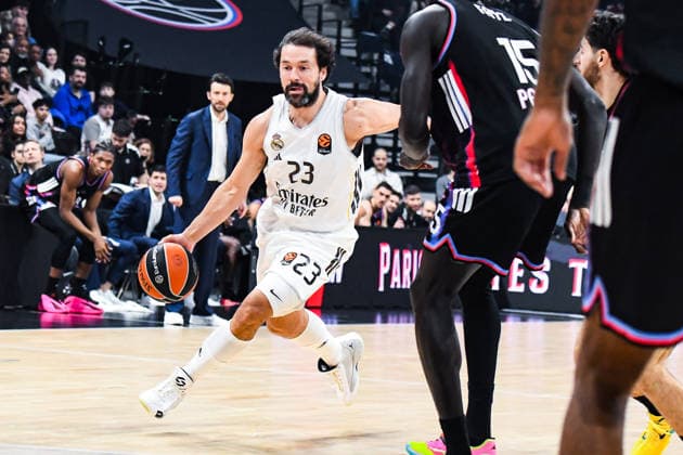 BASKET : Paris Basketball vs Real Madrid - Euroligue - JournÃ e 25 - 27 01 26 Sergio Llull (Real Madrid) ParisFrance  Copyright: xBaptistexAutissierx