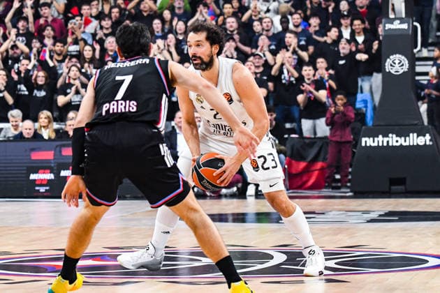 BASKET : Paris Basketball vs Real Madrid - Euroligue - JournÃ e 25 - 27 01 26 Sergio Llull (Real Madrid) ParisFrance  Copyright: xBaptistexAutissierx