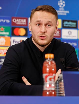 Monaco, Monte Carlo January 28, 2026 AS Monaco vs Juventus Football Club, Turin, UEFA Champions League Press Conference with dutch midfielder Teun Koopmeiners Press Conference AS Monaco Juventus Football Club, UEFA Champions League
