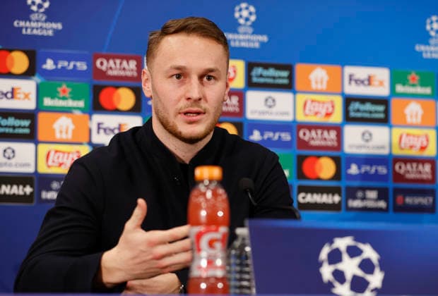 Monaco, Monte Carlo January 28, 2026 AS Monaco vs Juventus Football Club, Turin, UEFA Champions League Press Conference with dutch midfielder Teun Koopmeiners Press Conference AS Monaco Juventus Football Club, UEFA Champions League