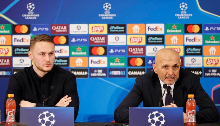 Monaco, Monte Carlo January 28, 2026 AS Monaco vs Juventus Football Club, Turin, UEFA Champions League Press Conference with Head Coach Luciano Spalletti and midfielder Teun Koopmeiners Press Conference AS Monaco Juventus Football Club, UEFA Champions League