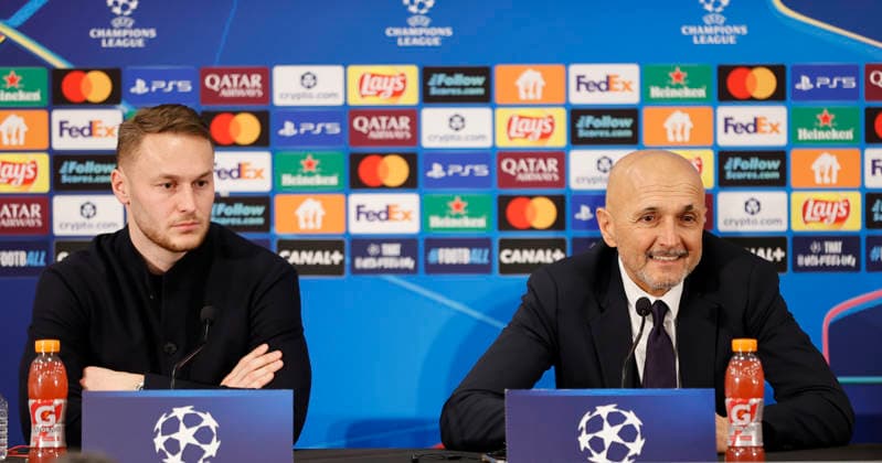 Monaco, Monte Carlo January 28, 2026 AS Monaco vs Juventus Football Club, Turin, UEFA Champions League Press Conference with Head Coach Luciano Spalletti and midfielder Teun Koopmeiners Press Conference AS Monaco Juventus Football Club, UEFA Champions League