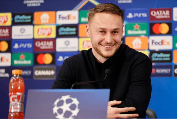 Monaco, Monte Carlo January 28, 2026 AS Monaco vs Juventus Football Club, Turin, UEFA Champions League Press Conference with dutch midfielder Teun Koopmeiners Press Conference AS Monaco Juventus Football Club, UEFA Champions League
