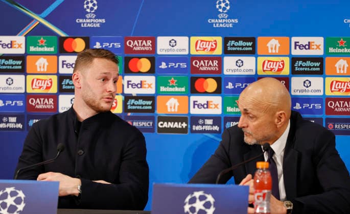 Monaco, Monte Carlo January 28, 2026 AS Monaco vs Juventus Football Club, Turin, UEFA Champions League Press Conference with Head Coach Luciano Spalletti and midfielder Teun Koopmeiners Press Conference AS Monaco Juventus Football Club, UEFA Champions League