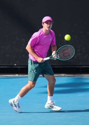 Flynn Thomas SUI , Boys Singles, Boys Singles, Australian Open 2026 Melbourne Park, Melbourne, Victoria, Australia Copyright: xJuergenxHasenkopfx