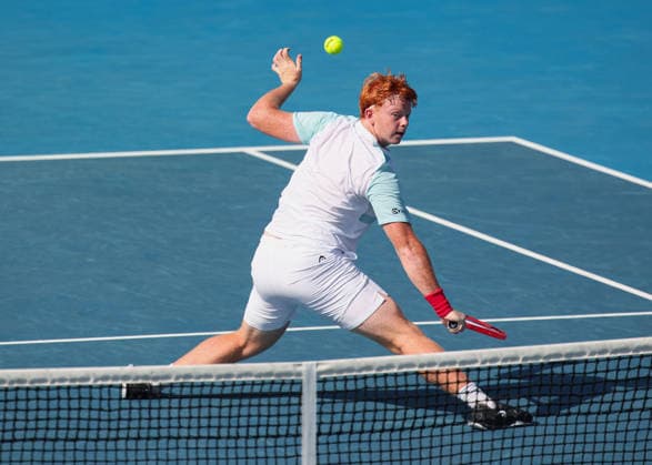 Jamie Mackenzie GER , Boys Singles, Boys Singles, Australian Open 2026 Melbourne Park, Melbourne, Victoria, Australia Copyright: xJuergenxHasenkopfx