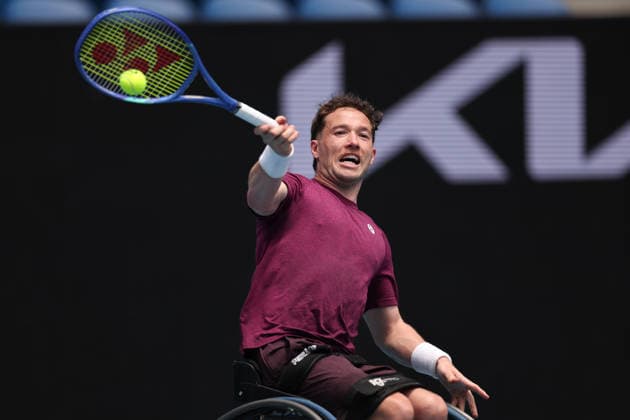 Gordon Reid during his Men s Wheelchair Singles first round match Australian Open tennis tournament, Day Eleven, Melbourne Park, Australia - 28 Jan 2026Melbourne Melbourne Park Victoria (VIC) Australia  Copyright: xEllaxLing Shutterstockx 16403681ch