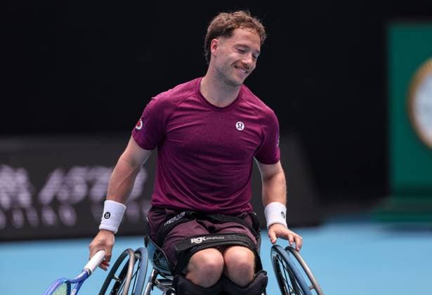 Gordon Reid during his Men s Wheelchair Singles first round match Australian Open tennis tournament, Day Eleven, Melbourne Park, Australia - 28 Jan 2026Melbourne Melbourne Park Victoria (VIC) Australia  Copyright: xEllaxLing Shutterstockx 16403681ci