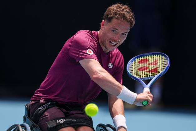 Gordon Reid during his Men s Wheelchair Singles first round match Australian Open tennis tournament, Day Eleven, Melbourne Park, Australia - 28 Jan 2026Melbourne Melbourne Park Victoria (VIC) Australia  Copyright: xEllaxLing Shutterstockx 16403681cj