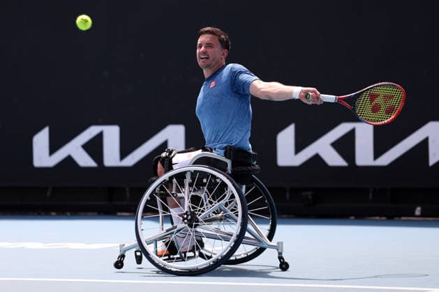 Gordon Reid during his Men s Wheelchair Singles first round match Australian Open tennis tournament, Day Eleven, Melbourne Park, Australia - 28 Jan 2026Melbourne Melbourne Park Victoria (VIC) Australia  Copyright: xEllaxLing Shutterstockx 16403681cm