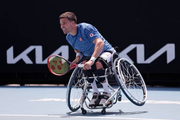 Gordon Reid during his Men s Wheelchair Singles first round match Australian Open tennis tournament, Day Eleven, Melbourne Park, Australia - 28 Jan 2026Melbourne Melbourne Park Victoria (VIC) Australia  Copyright: xEllaxLing Shutterstockx 16403681co