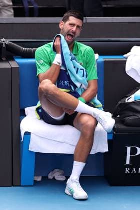 Novak Djokovic during his quarter final match Australian Open tennis tournament, Day Eleven, Melbourne Park, Australia - 28 Jan 2026Melbourne Melbourne Park Victoria (VIC) Australia  Copyright: xEllaxLing Shutterstockx 16403681dj