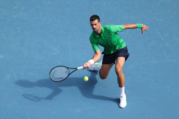 Novak Djokovic, SRB, during quarterfinals at 2026 Australian Open in Melbourne, 28 01 2026
