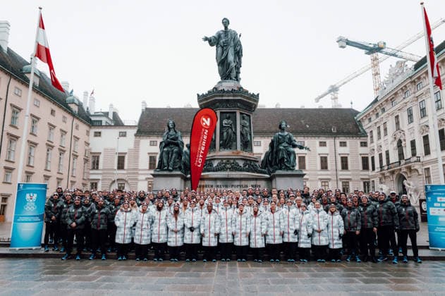 OLYMPICS - Winter Olympic Games, Olympische Spiele, Olympia, OS Milano Cortina 2026 VIENNA,AUSTRIA,28.JAN.26 - OLYMPICS - Winter Olympic Games Milano Cortina 2026, preview, Vereidigung Olympic Team Austria. Image shows all athletes.  GEPAxpictures xAlexanderxSolc