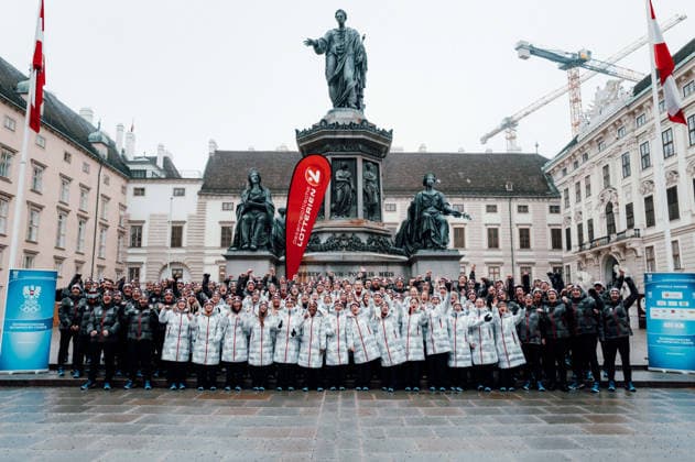 OLYMPICS - Winter Olympic Games, Olympische Spiele, Olympia, OS Milano Cortina 2026 VIENNA,AUSTRIA,28.JAN.26 - OLYMPICS - Winter Olympic Games Milano Cortina 2026, preview, Vereidigung Olympic Team Austria. Image shows all athletes.  GEPAxpictures xAlexanderxSolc