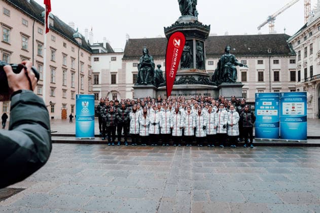 OLYMPICS - Winter Olympic Games, Olympische Spiele, Olympia, OS Milano Cortina 2026 VIENNA,AUSTRIA,28.JAN.26 - OLYMPICS - Winter Olympic Games Milano Cortina 2026, preview, Vereidigung Olympic Team Austria. Image shows all athletes.  GEPAxpictures xAlexanderxSolc