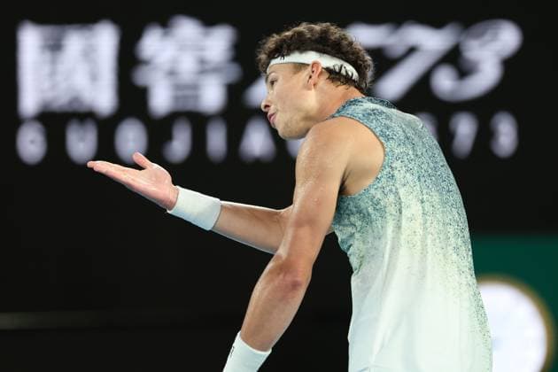 Ben Shelton during his Quarter-Final match Australian Open tennis tournament, Day Eleven, Melbourne Park, Australia - 28 Jan 2026Melbourne Melbourne Park Victoria (VIC) Australia  Copyright: xRachelxBach Shutterstockx 16403682fj