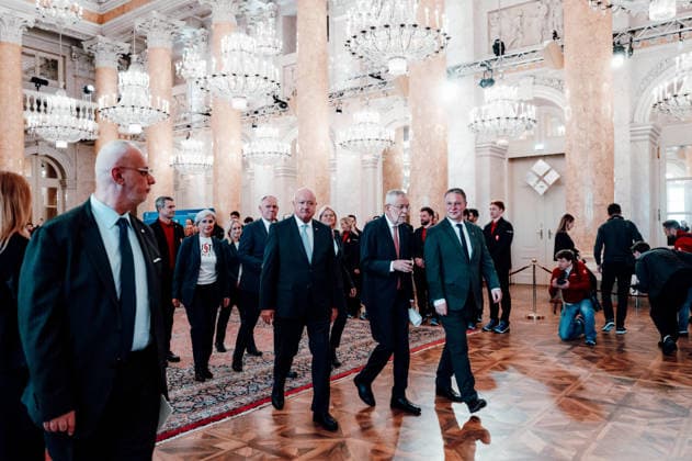 OLYMPICS - Winter Olympic Games, Olympische Spiele, Olympia, OS Milano Cortina 2026 VIENNA,AUSTRIA,28.JAN.26 - OLYMPICS - Winter Olympic Games Milano Cortina 2026, preview, Vereidigung Olympic Team Austria. Image shows president Alexander Van Der Bellen.  GEPAxpictures xAlexanderxSolc