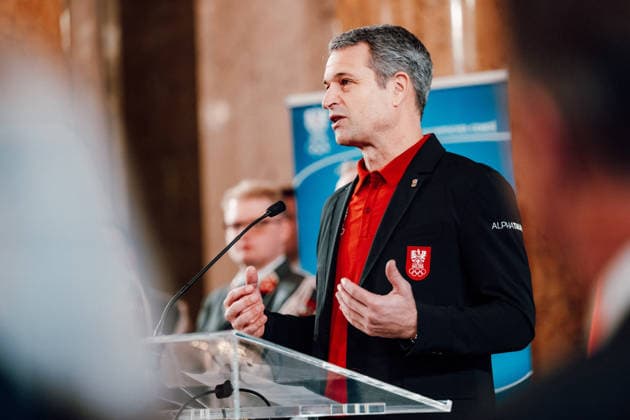OLYMPICS - Winter Olympic Games, Olympische Spiele, Olympia, OS Milano Cortina 2026 VIENNA,AUSTRIA,28.JAN.26 - OLYMPICS - Winter Olympic Games Milano Cortina 2026, preview, Vereidigung Olympic Team Austria. Image shows president Horst Nussbaumer (OEOC).  GEPAxpictures xAlexanderxSolc