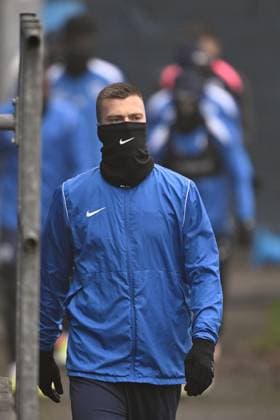Genk s Daan Heymans pictured during a training session of Belgian soccer team KRC Genk in Genk, on Wednesday 28 January 2026. The team is preparing for tomorrow s match against Swedish team Malmo FF, on day eight of the League phase of the UEFA Europa League tournament. JOHAN EYCKENS JohanxEyckens  x159238382x
