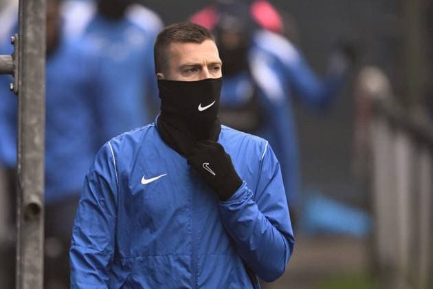 Genk s Daan Heymans pictured during a training session of Belgian soccer team KRC Genk in Genk, on Wednesday 28 January 2026. The team is preparing for tomorrow s match against Swedish team Malmo FF, on day eight of the League phase of the UEFA Europa League tournament. JOHAN EYCKENS JohanxEyckens  x159238407x