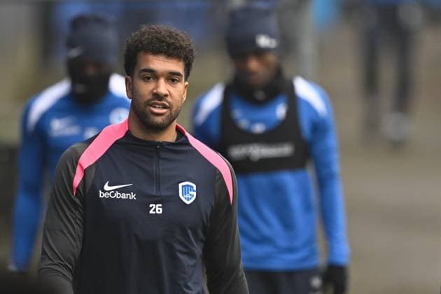 Genk s goalkeeper Tobias Lawal pictured during a training session of Belgian soccer team KRC Genk in Genk, on Wednesday 28 January 2026. The team is preparing for tomorrow s match against Swedish team Malmo FF, on day eight of the League phase of the UEFA Europa League tournament. JOHAN EYCKENS JohanxEyckens  x159242362x