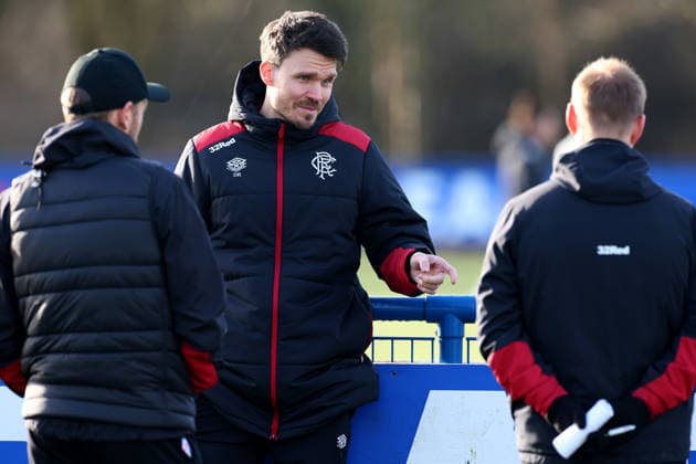 Football, EL, Glasgow Rangers training