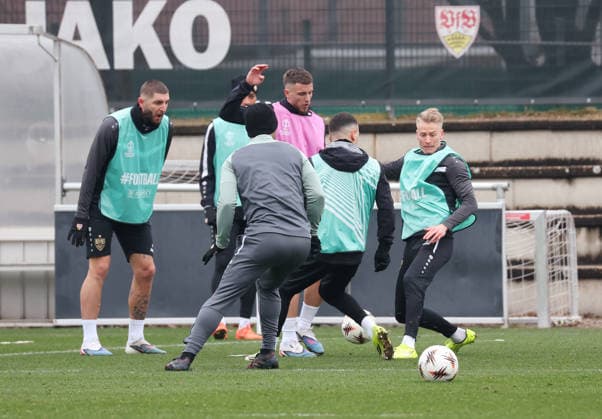 2026,01,28, Stuttgart, Football UEFA Europa League, Season 2025 2026, VfB Stuttgart, Training, Chris Führich