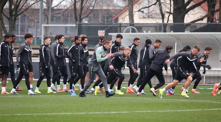 2026,01,28, Stuttgart, Football UEFA Europa League, Season 2025 2026, VfB Stuttgart, Training,