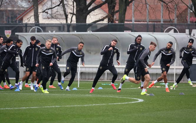 2026,01,28, Stuttgart, Football UEFA Europa League, Season 2025 2026, VfB Stuttgart, Training,